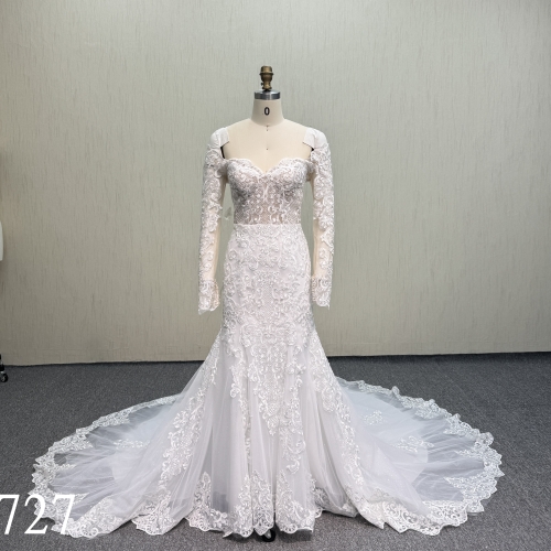 Y727 Fashioned Lace Wedding Dress