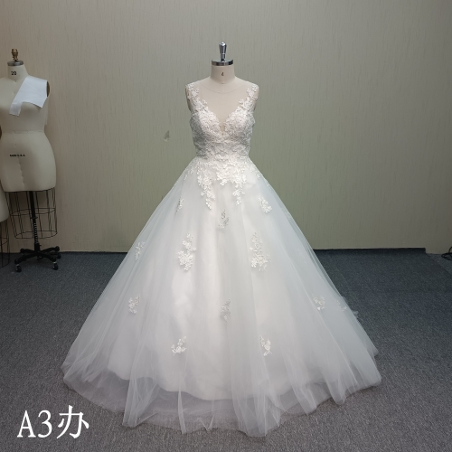 A3办 Sleeveless Wedding Dress