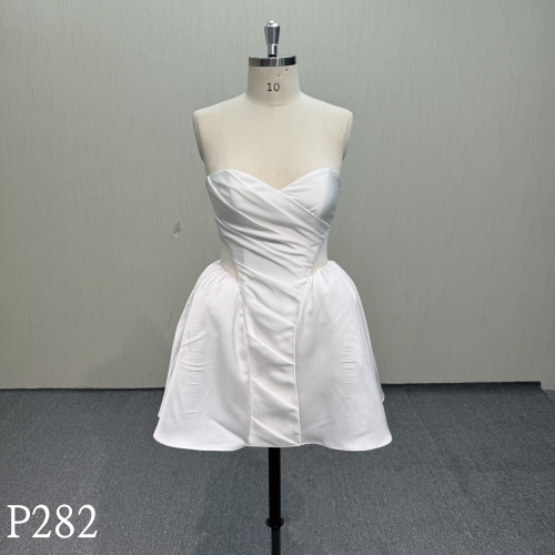 P282 Sweetheart Mini Dress with Lumbar Perspective