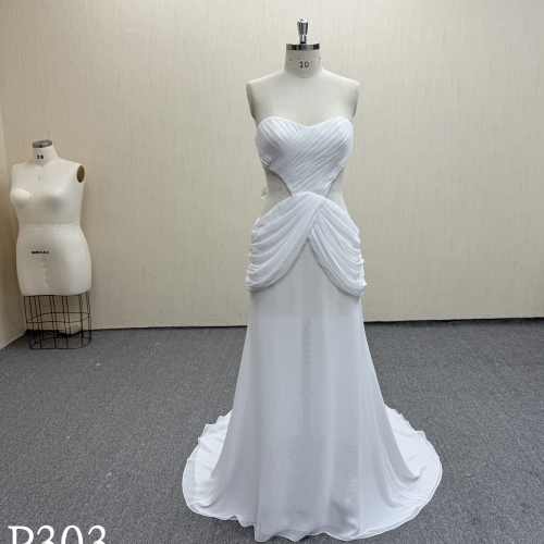 P303 Sweetheart Wedding Dress with hollow waist