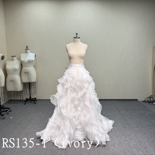 RS135-1 Skirt is made of organza, 2 color option, like blooming petals
