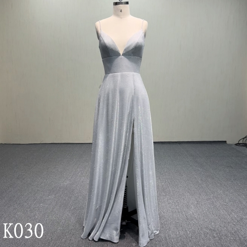 K030 Shiny dress, fitted and comfortable in body, a attractive design