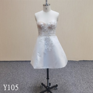 Y105 A-line Sweetheart Neck Short Bridal Gowns