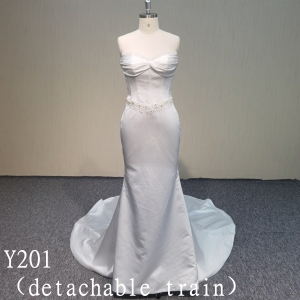 Y201 Detachable train  wedding  dress Fashion design wedding dress