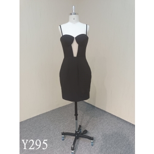 Y295 crepe sleeveless short mermaid evening Dresses  Unique design dress made in China