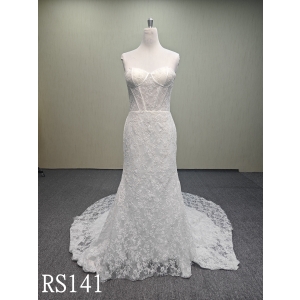 RS141 Sleeveless Sweetheart Neck Mermaid Dress