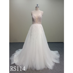RS114  Backless Mermaid Wedding Dress
