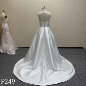P249 Sweetheart Neckline Wedding Dress with Split