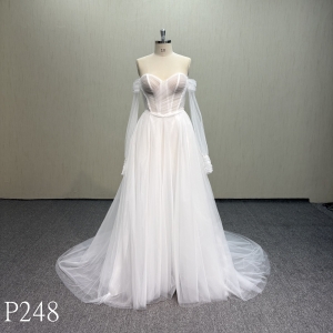 P248 Sweetheart Light Yarn Wedding Dress
