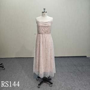 RS144 Pink Suspender Dress