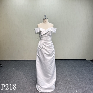 P218 Movable one-shoulder Wedding Dress
