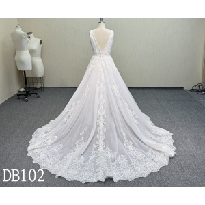 DB102 Sleeveless Ball Gown Wedding Dress