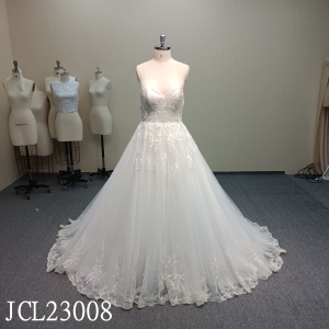 JCL23008 Sweetheart Wedding Dress with Lace up Back
