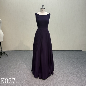 K027 Bateau Evening Dress