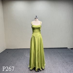 P267 Willow Green Evening Dress