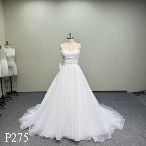 P275 Sweetheart Wedding Dress with pleats