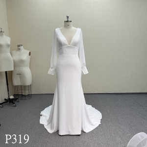 P319 Ivory Mermaid Wedding Dress with a Sense of Design