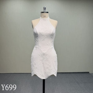 Y699 Halter strap mini dress