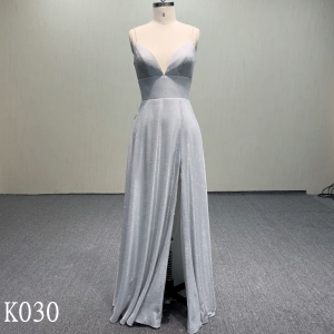 K030 Shiny dress, fitted and comfortable in body, a attractive design